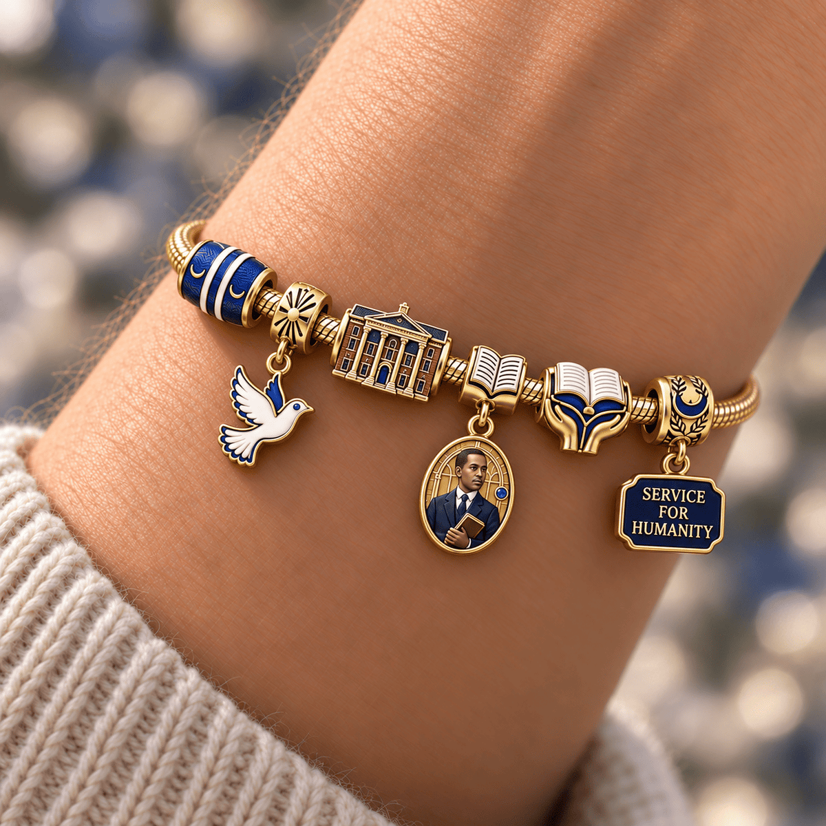 PBTS Gold Charm Bracelet Set HQH