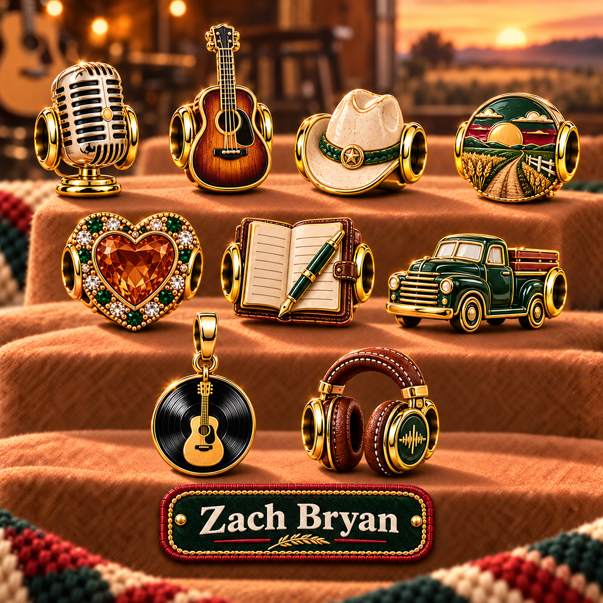 ZBR Gold Charm Set PNPA