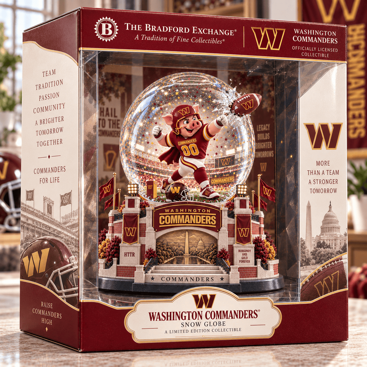 WCD Premium Sculpted Collector Water Globe NTNA